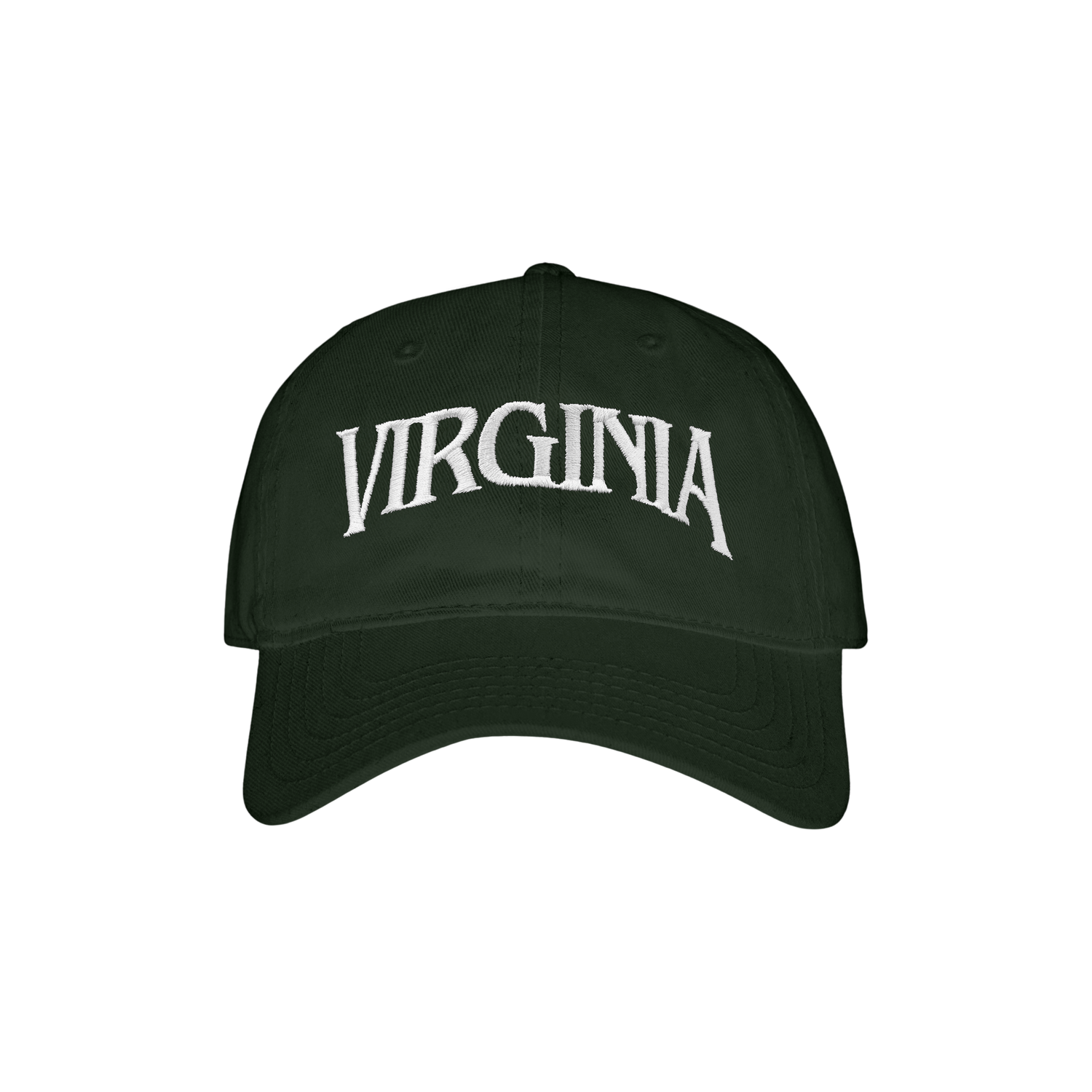 VIRGINIA EMBROIDERED DAD HAT (FOREST GREEN)