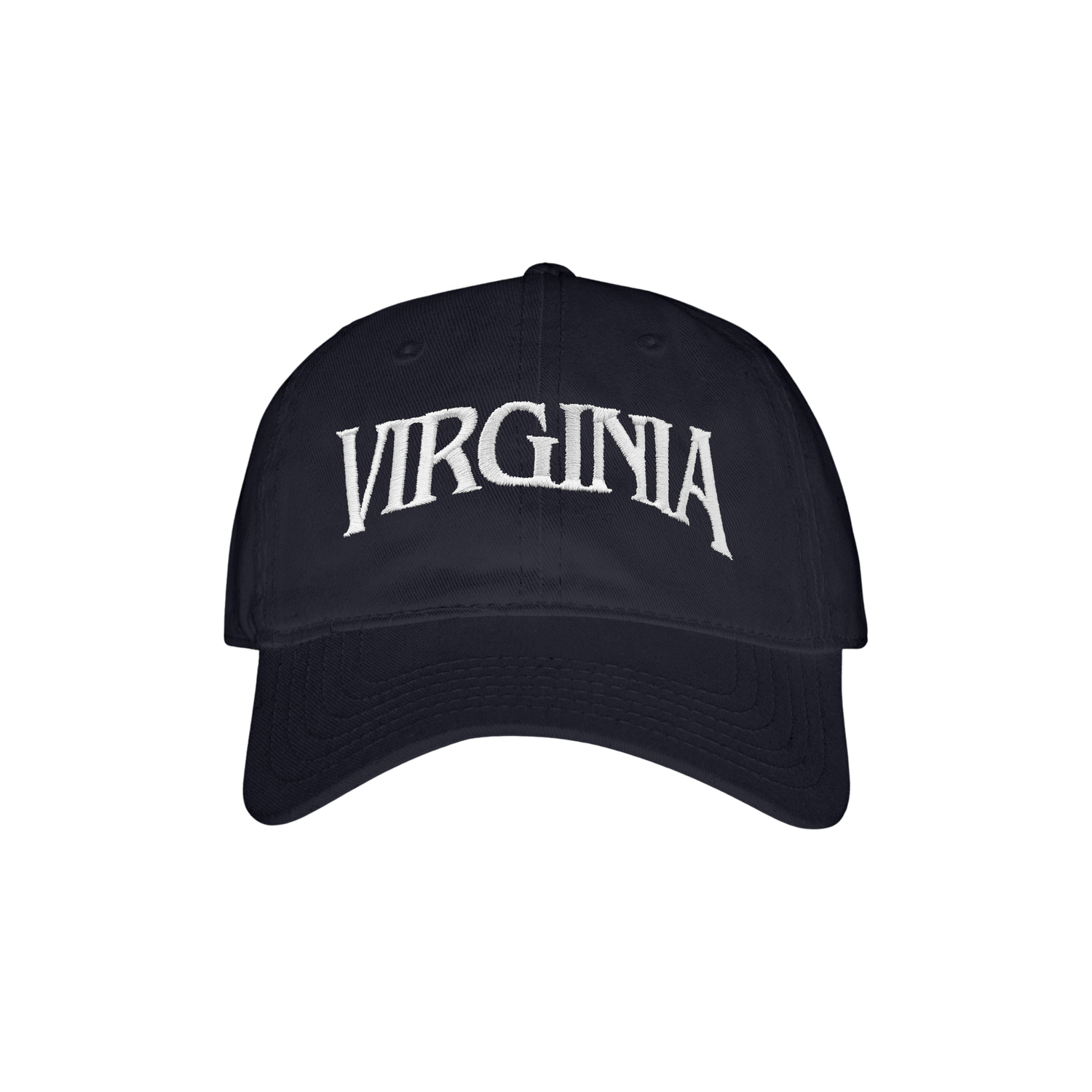 VIRGINIA EMBROIDERED DAD HAT (NAVY)