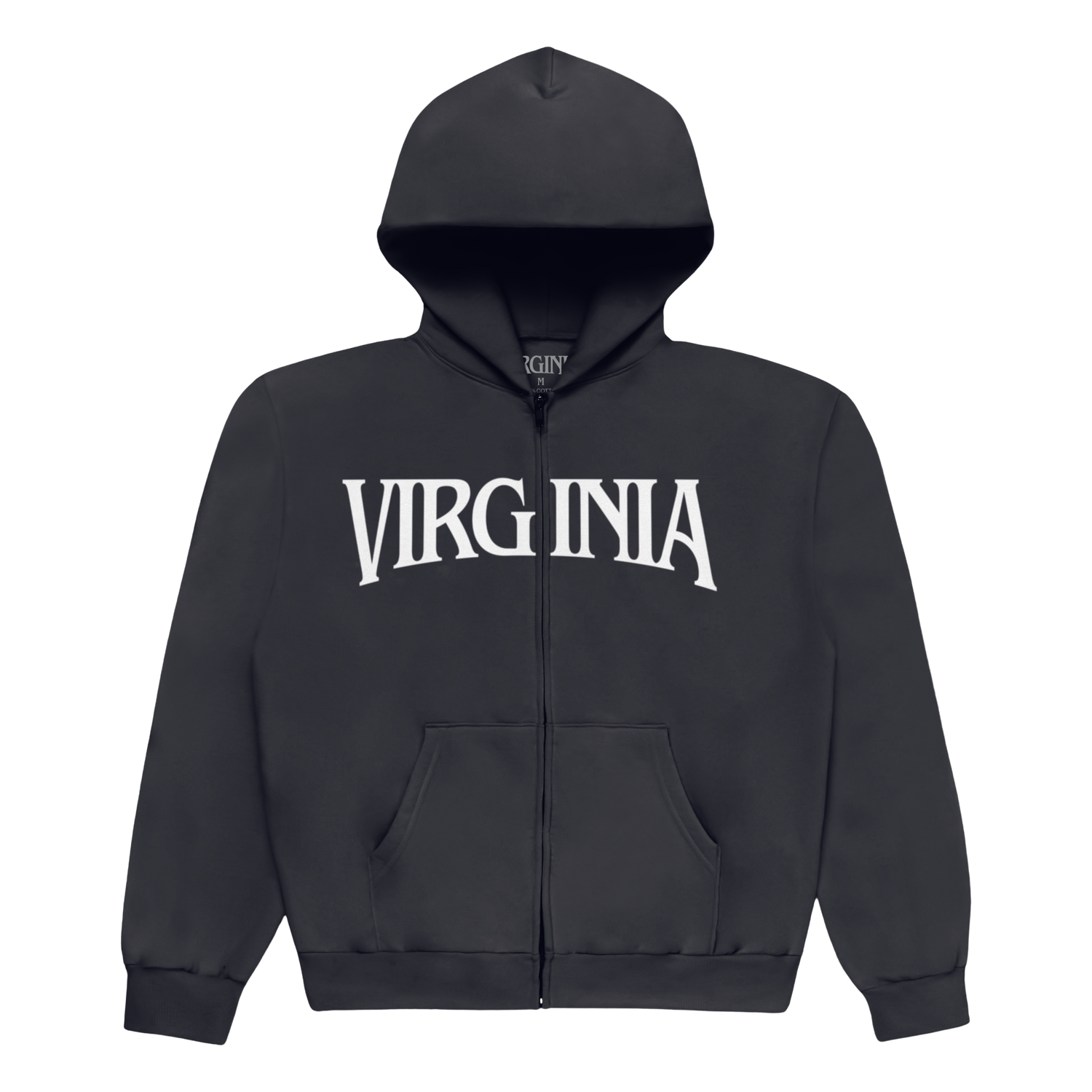 VIRGINIA ZIP HOODIE (DARK GREY)