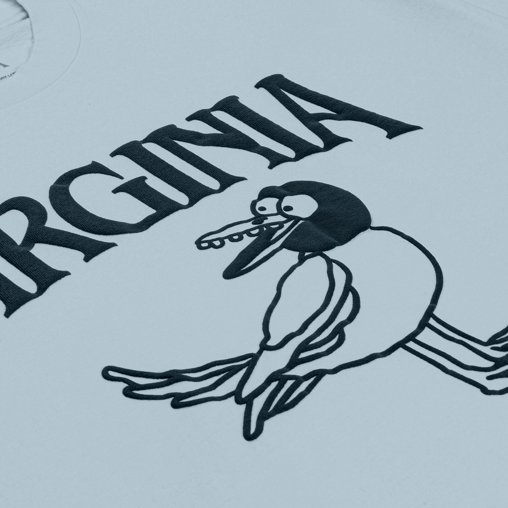 VIRGINIA BIRD TEE (BABY BLUE) - Image 2