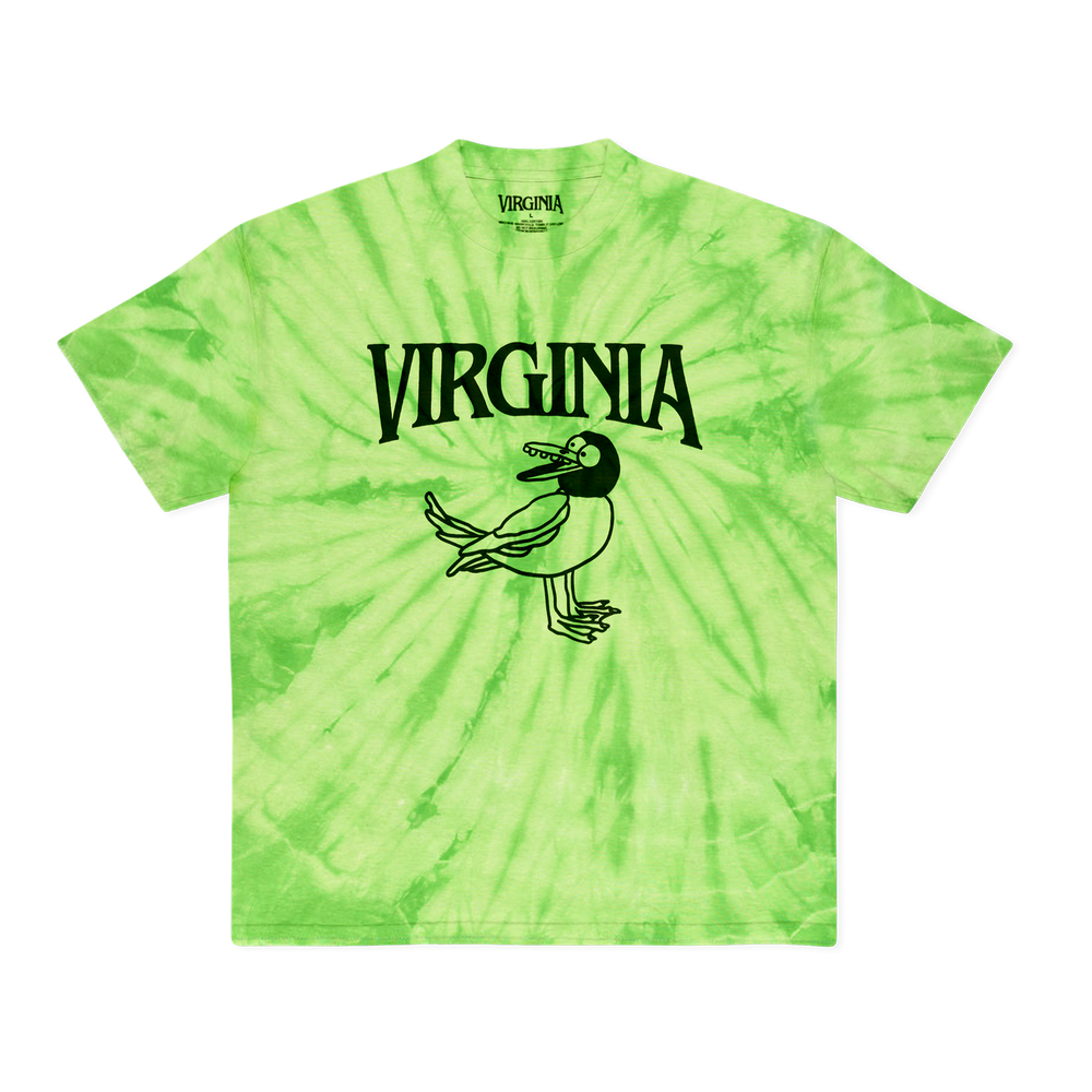 VIRGINIA BIRD TEE (NEON TIE DYE)