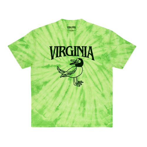 VIRGINIA BIRD TEE (NEON TIE DYE)