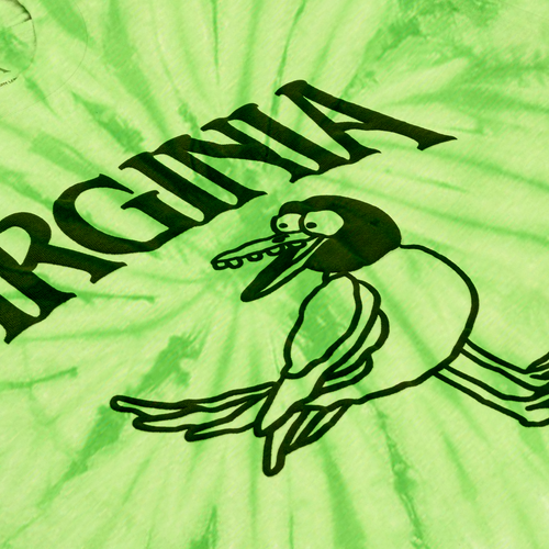 VIRGINIA BIRD TEE (NEON TIE DYE)