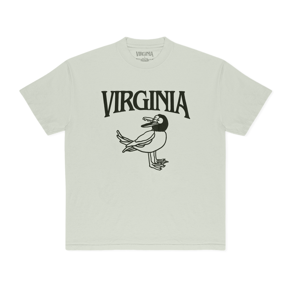 VIRGINIA BIRD TEE (SEAFOAM)