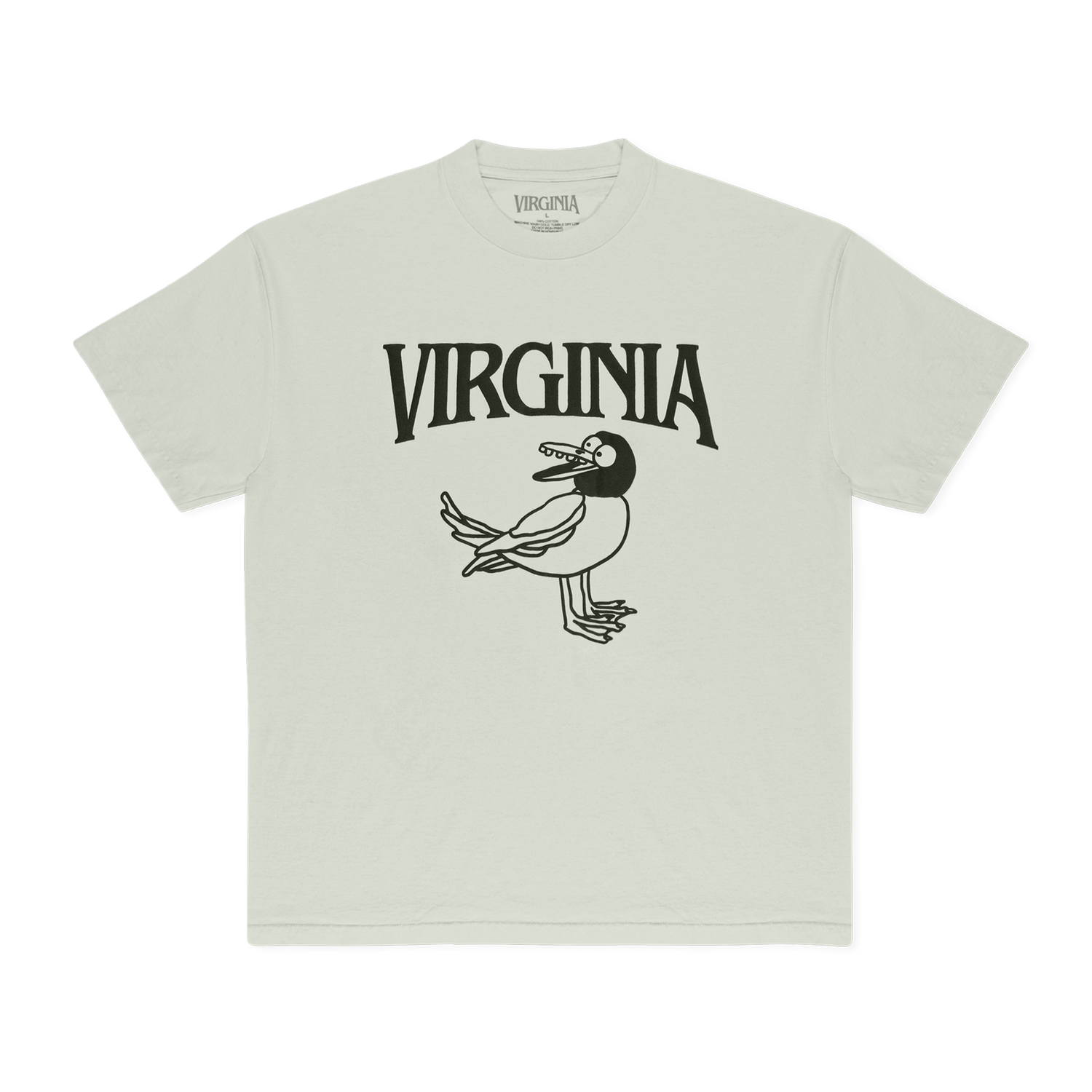 VIRGINIA BIRD TEE (SEAFOAM)