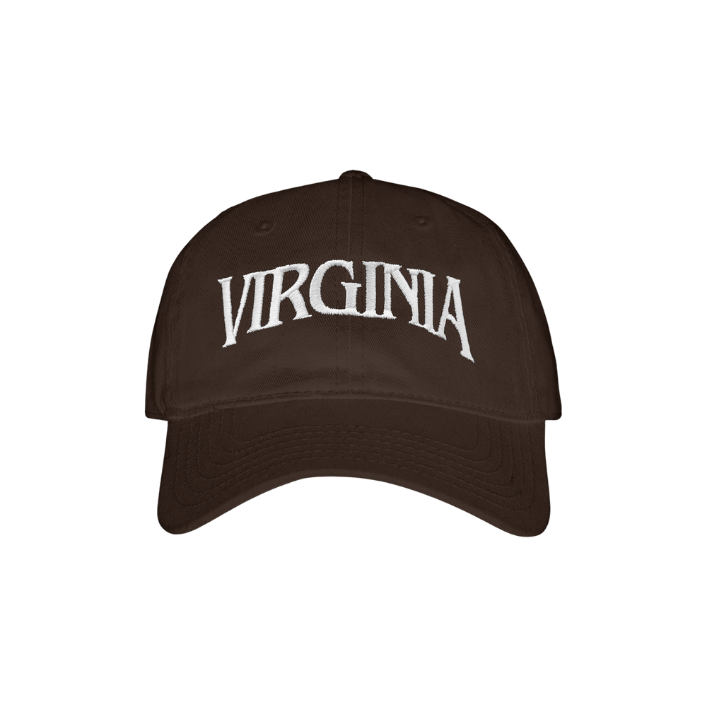 VIRGINIA EMBROIDERED DAD HAT (BROWN)