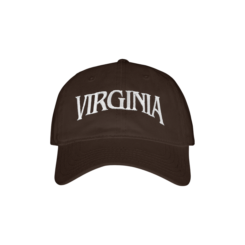 VIRGINIA EMBROIDERED DAD HAT (BROWN)