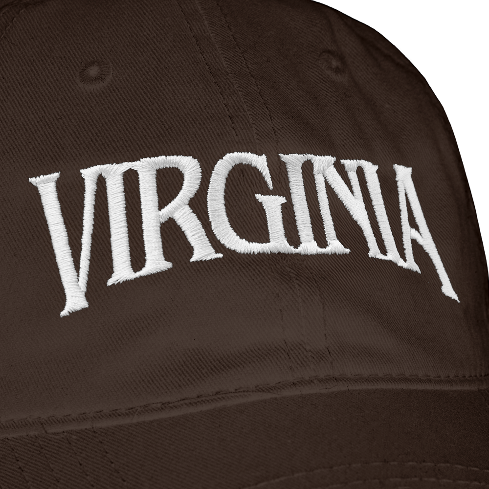 VIRGINIA EMBROIDERED DAD HAT (BROWN) - Image 2