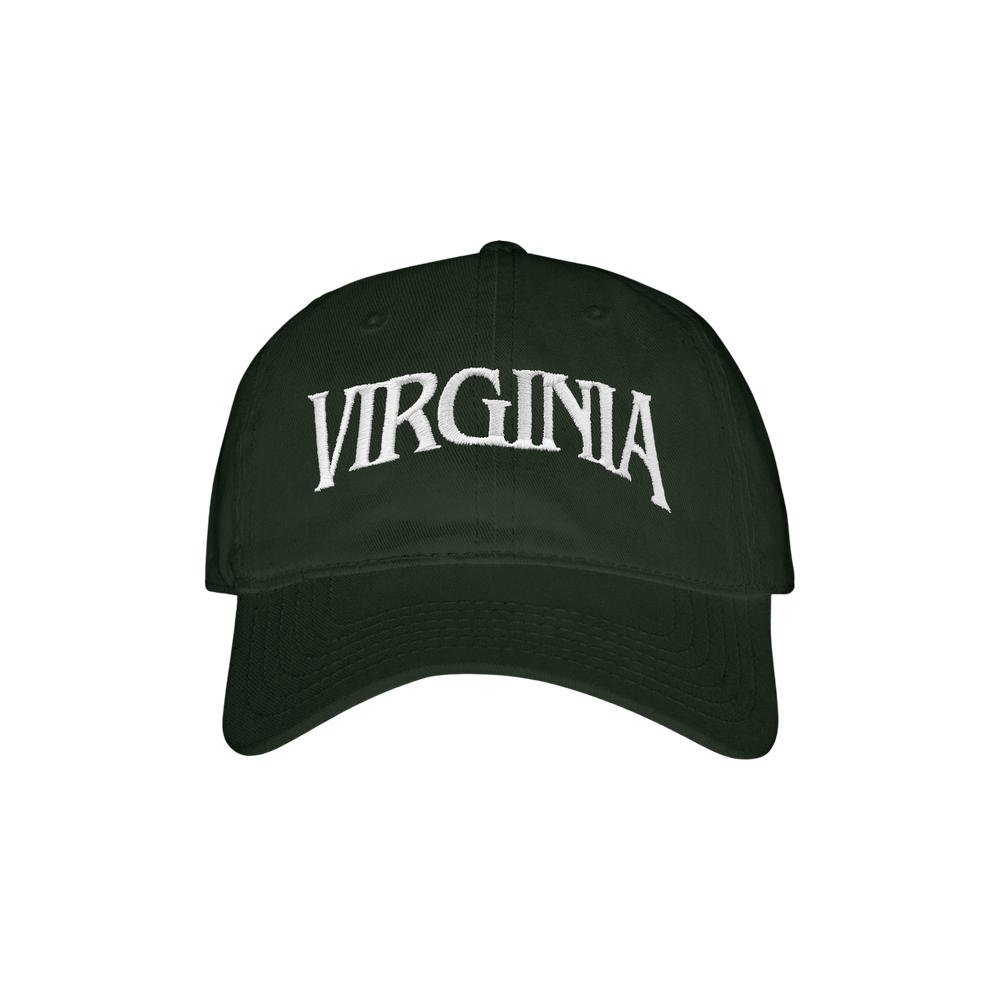 VIRGINIA EMBROIDERED DAD HAT (FOREST GREEN)
