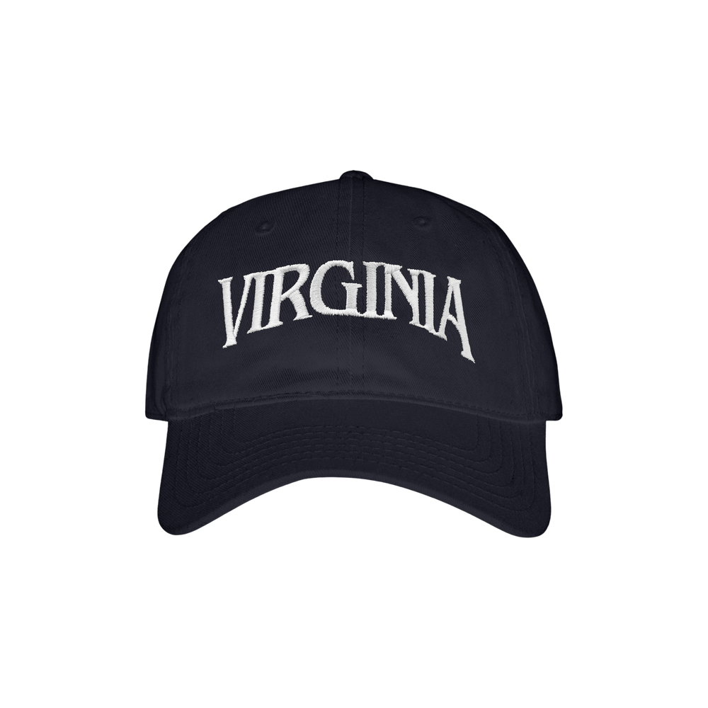VIRGINIA EMBROIDERED DAD HAT (NAVY)