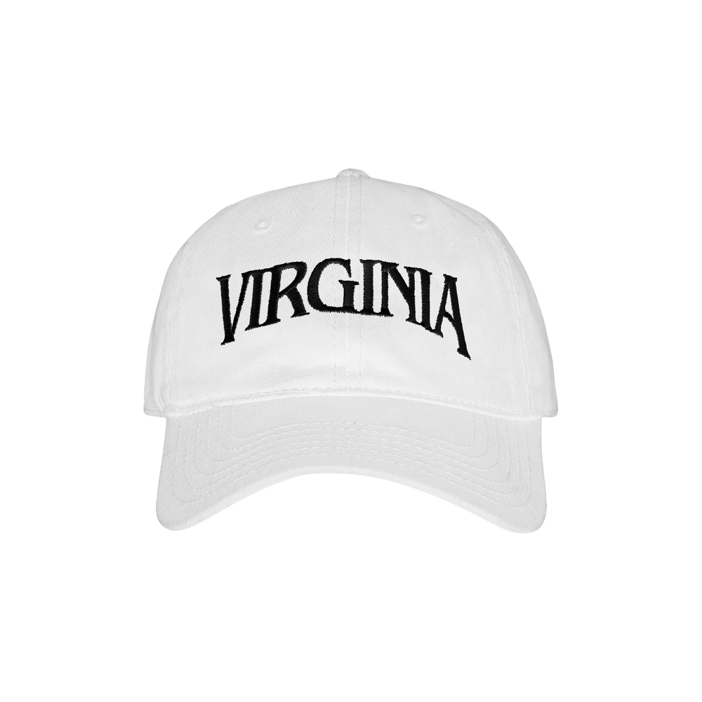 VIRGINIA EMBROIDERED DAD HAT (WHITE)