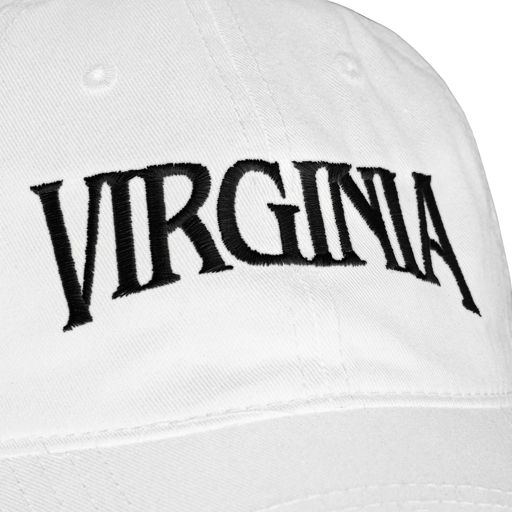 VIRGINIA EMBROIDERED DAD HAT (WHITE) - Image 2