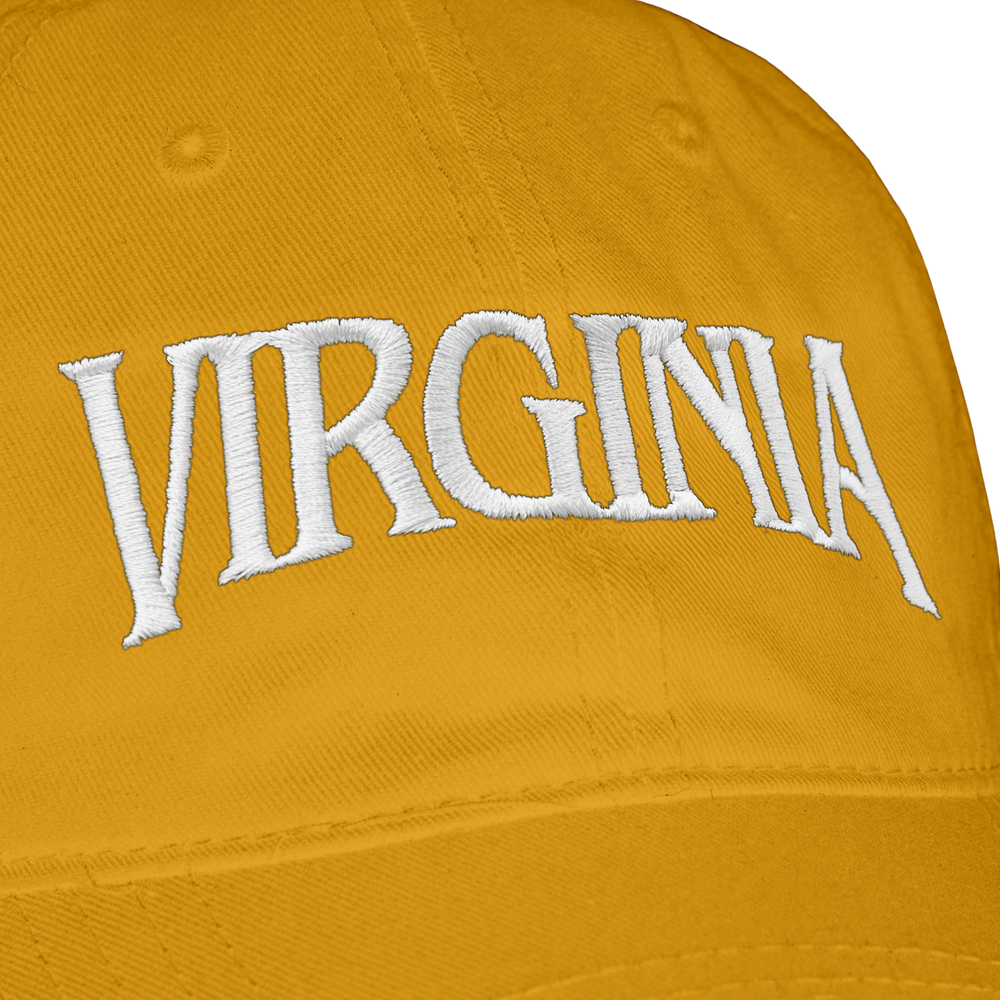 VIRGINIA EMBROIDERED DAD HAT (YELLOW) - Image 2