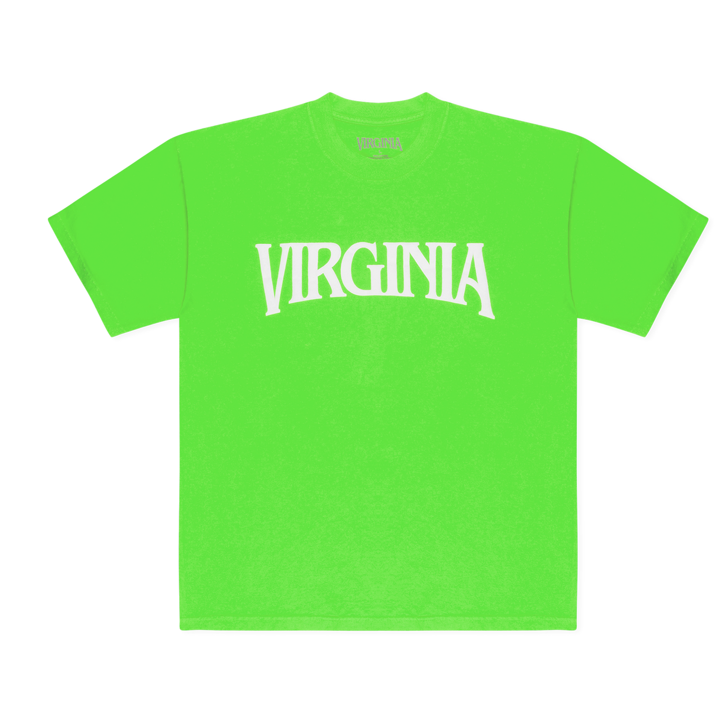 VIRGINIA LOGO TEE (NEON GREEN)