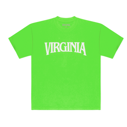 VIRGINIA LOGO TEE (NEON GREEN)