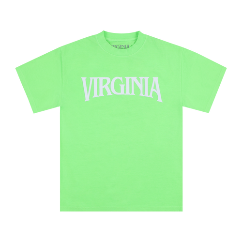 VIRGINIA LOGO TEE (NEON GREEN)