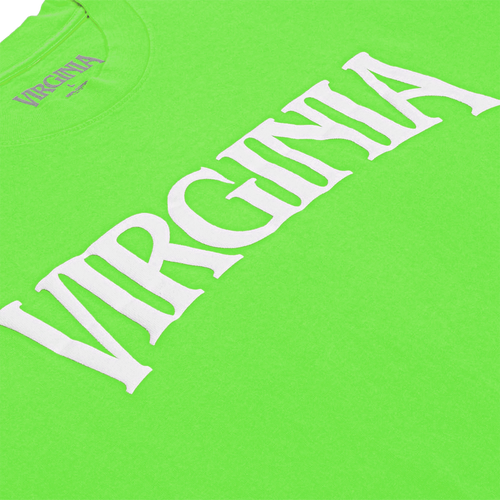 VIRGINIA LOGO TEE (NEON GREEN)