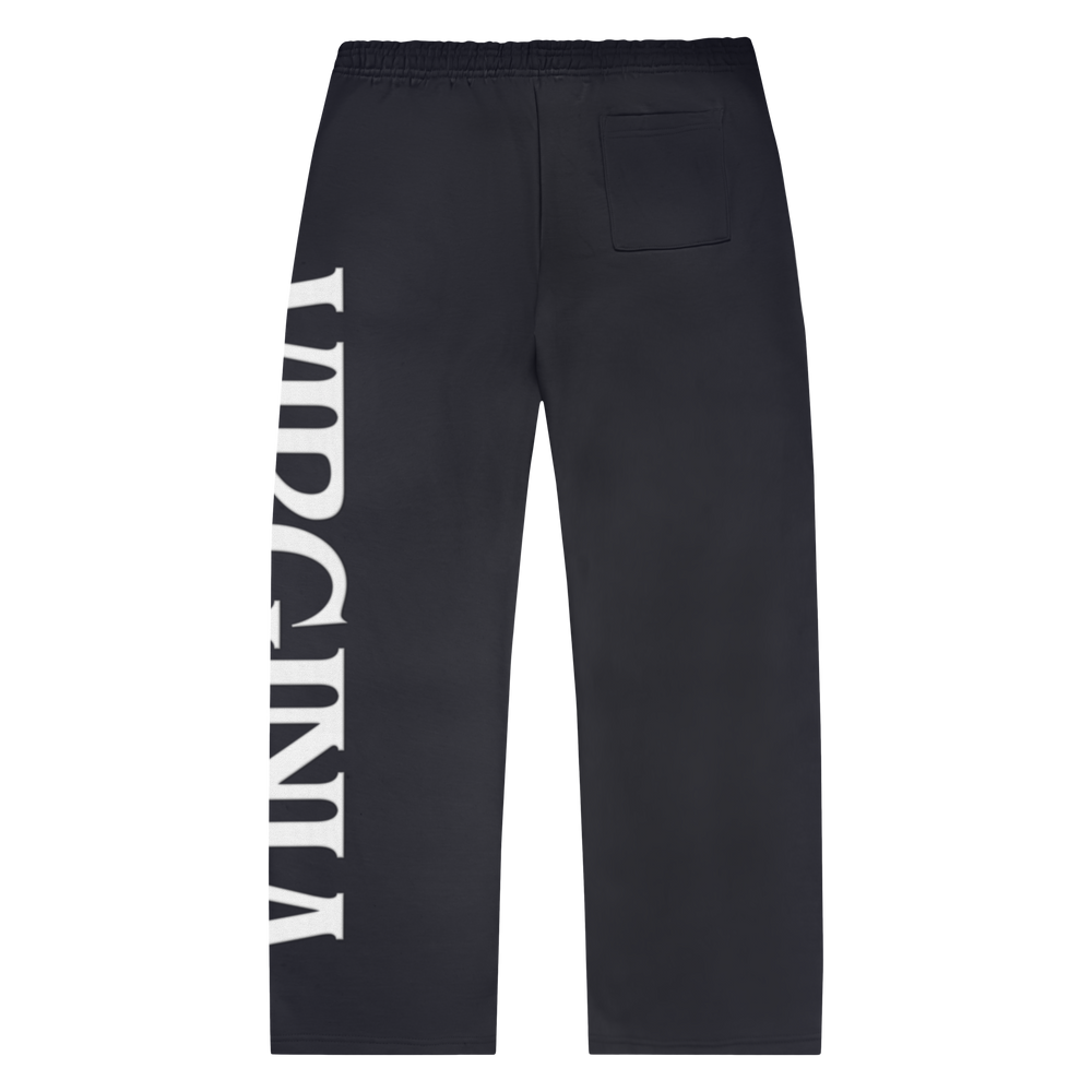 VIRGINIA WIDE LEG SWEATPANTS (DARK GREY) - Image 2