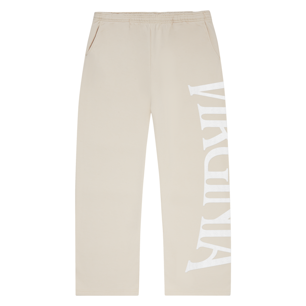 VIRGINIA WIDE LEG SWEATPANTS (TAUPE)