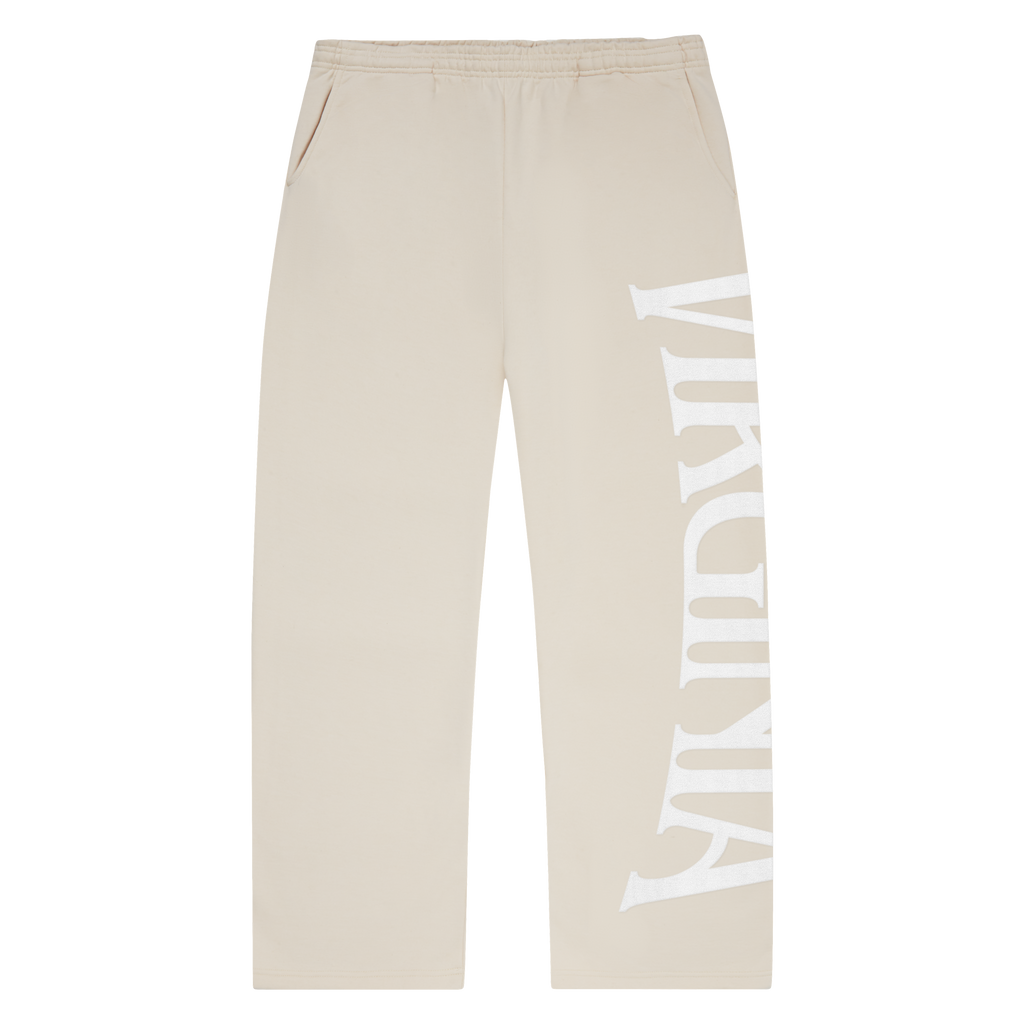 VIRGINIA WIDE LEG SWEATPANTS (TAUPE)