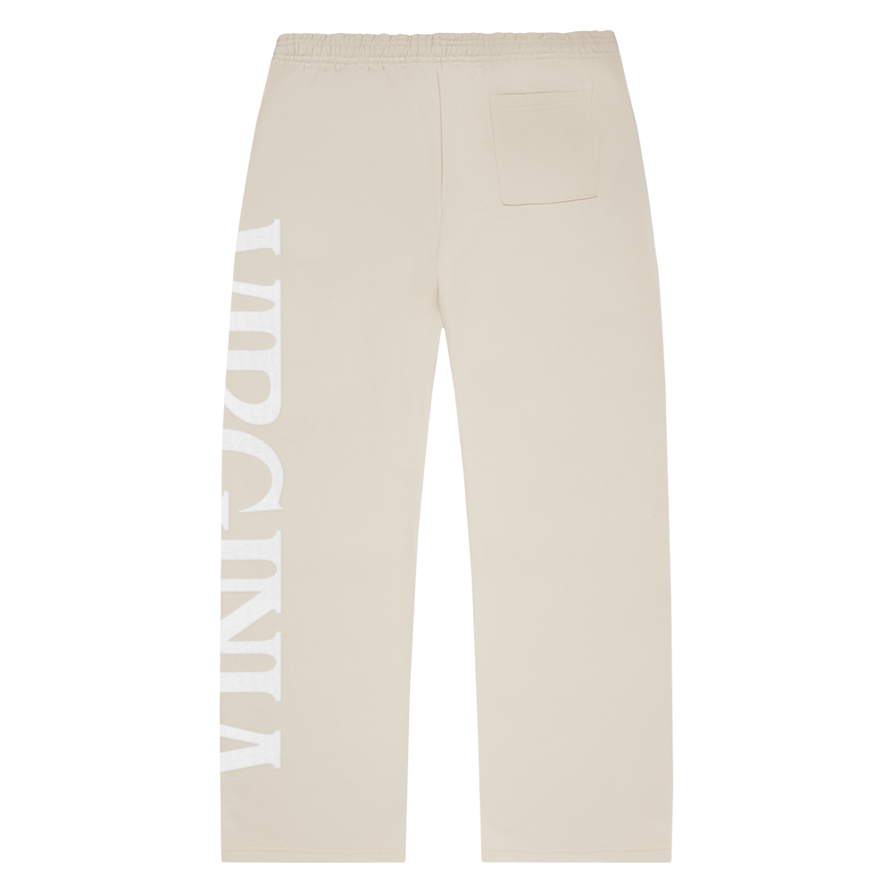 VIRGINIA WIDE LEG SWEATPANTS (TAUPE) - Image 2