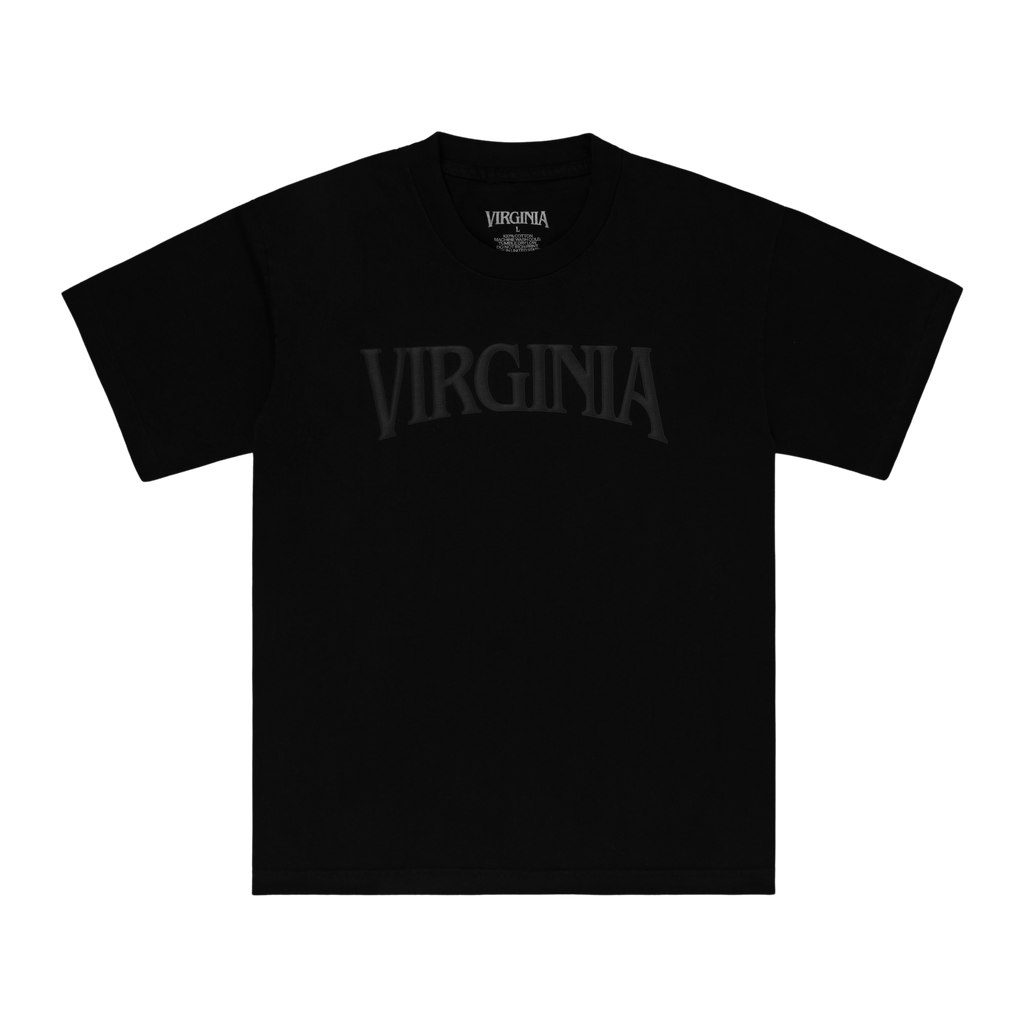 VIRGINIA LOGO TEE (BLACK GLOW)