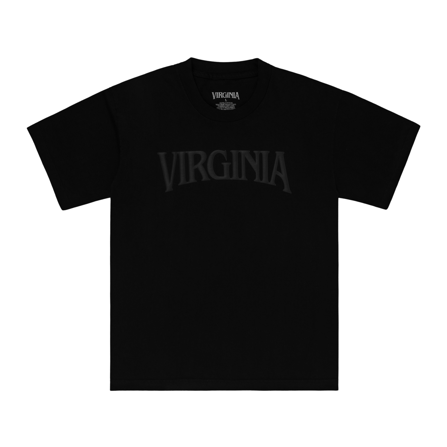 VIRGINIA LOGO TEE (BLACK GLOW)