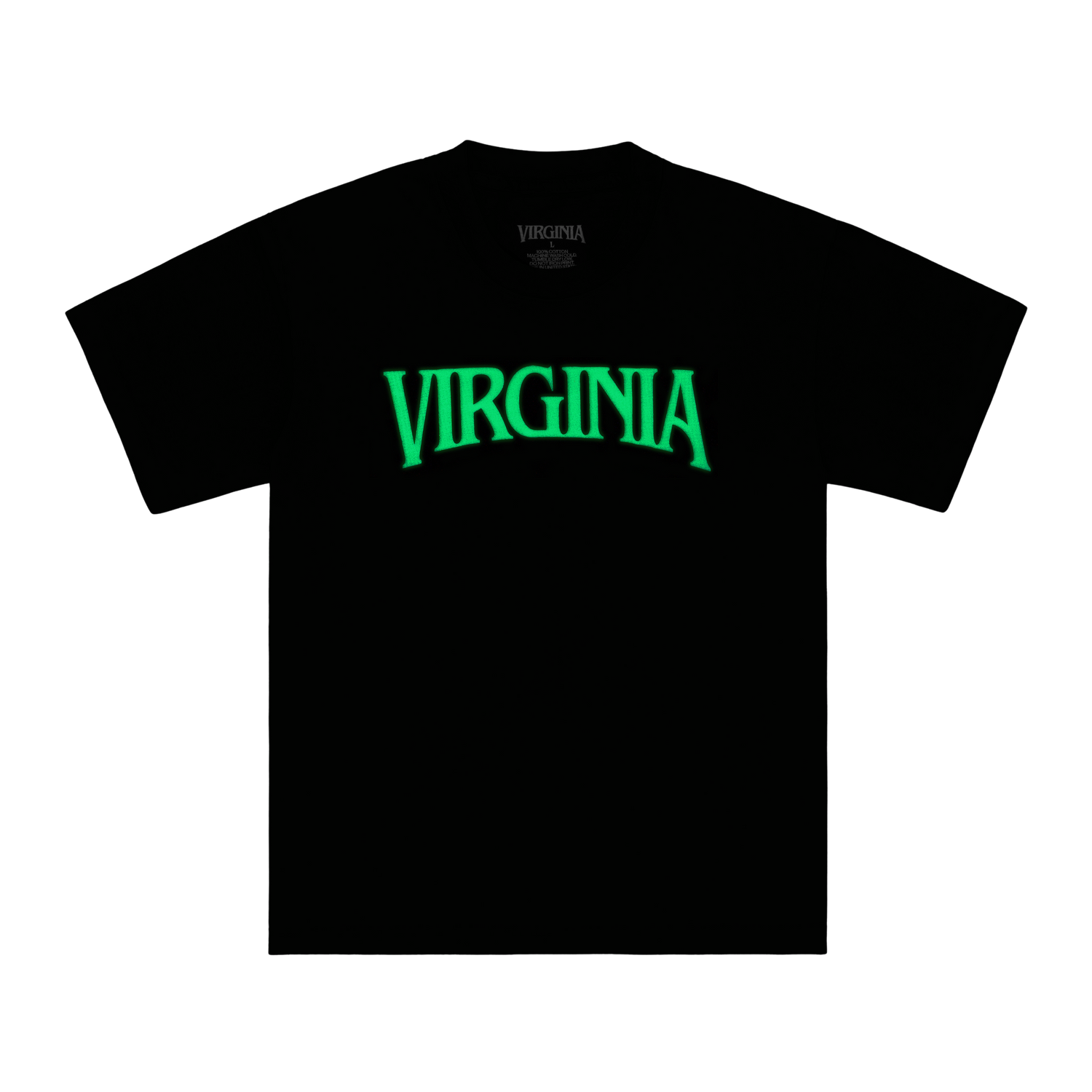 VIRGINIA LOGO TEE (BLACK GLOW)