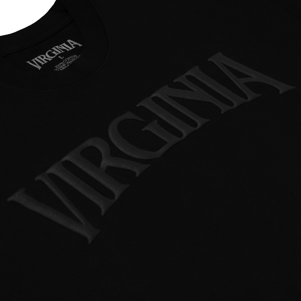 VIRGINIA LOGO TEE (BLACK GLOW)