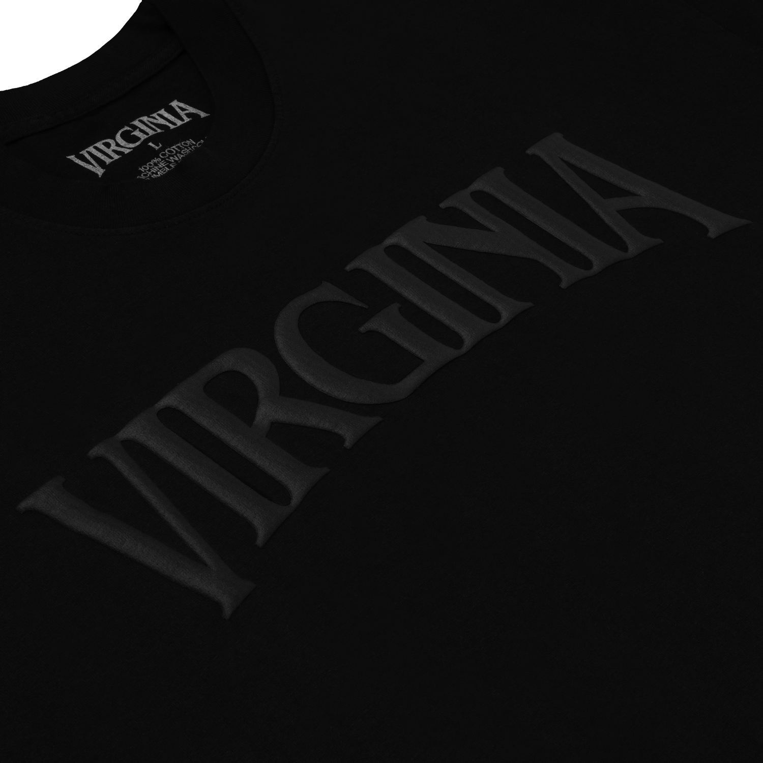 VIRGINIA LOGO TEE (BLACK GLOW)